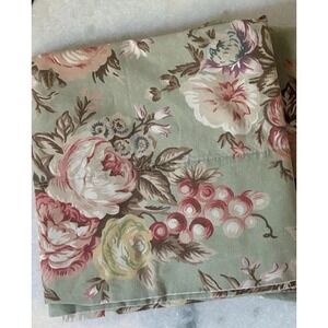 One VTG  Ralph Lauren Charlotte Standard Pillowcase Cotton Green Floral